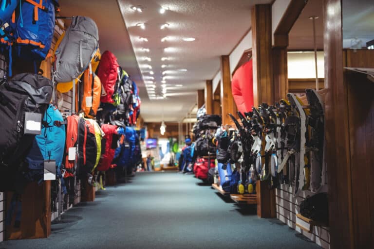 sporting goods apparel store
