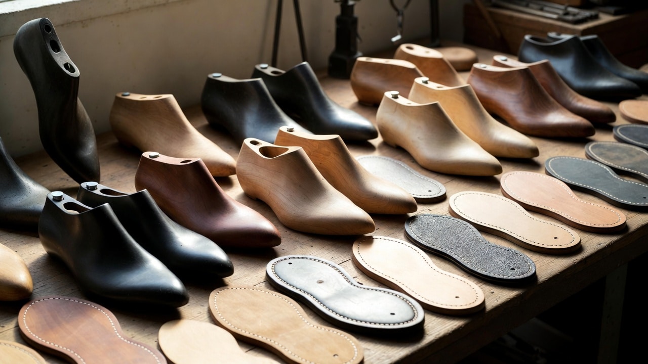 Chaussures à semelles pour la vente au détail